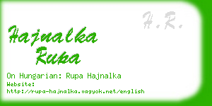 hajnalka rupa business card